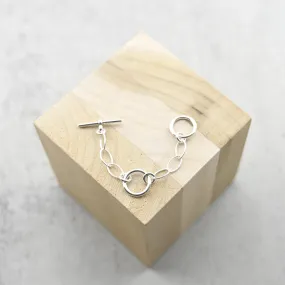 3 inches, double toggle clasp extender sterling silver necklace extension