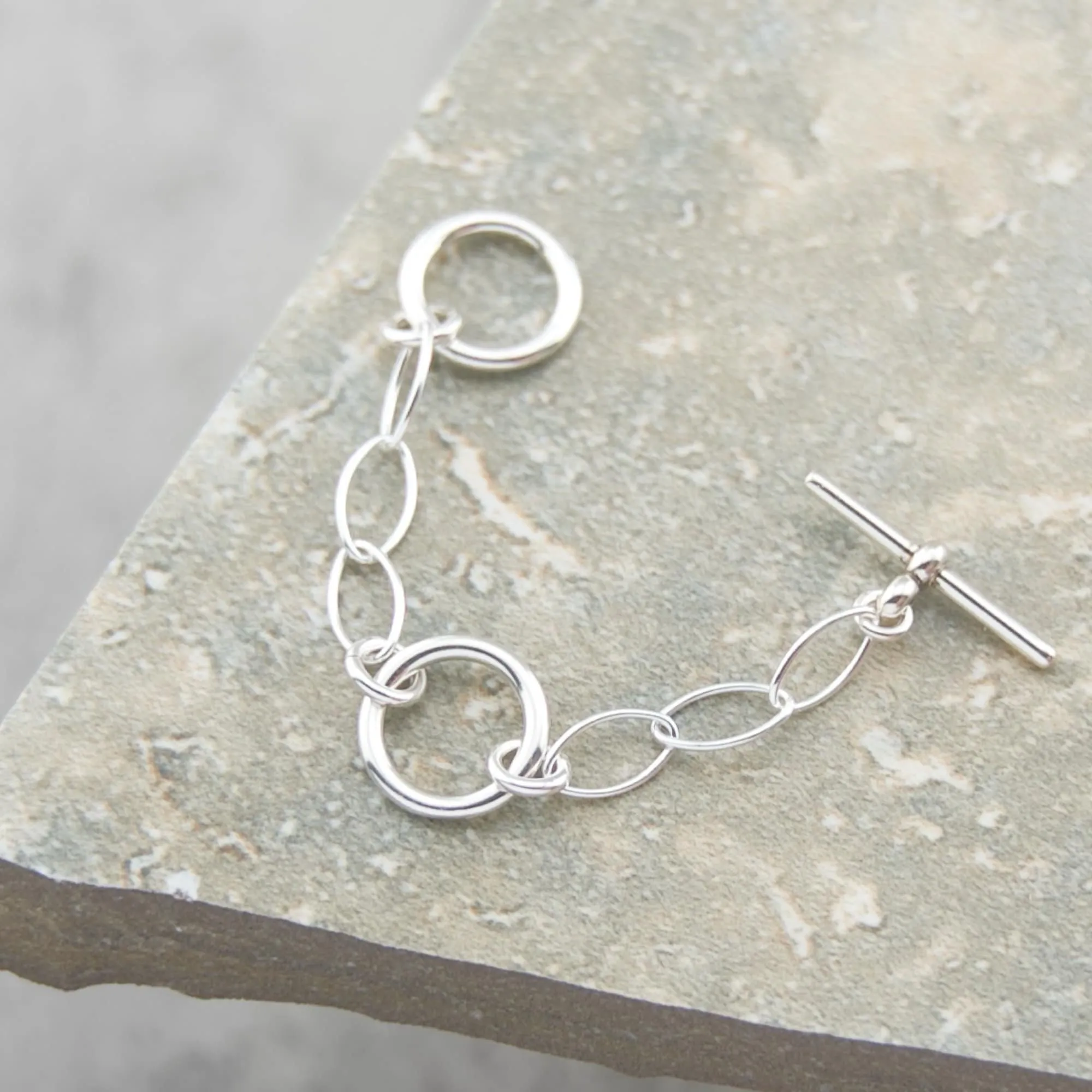 3 inches, double toggle clasp extender sterling silver necklace extension