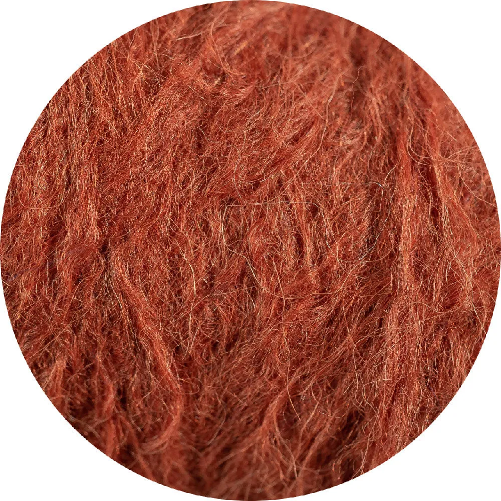 Amano handcrochet alpaca bluson with pompom sleeves