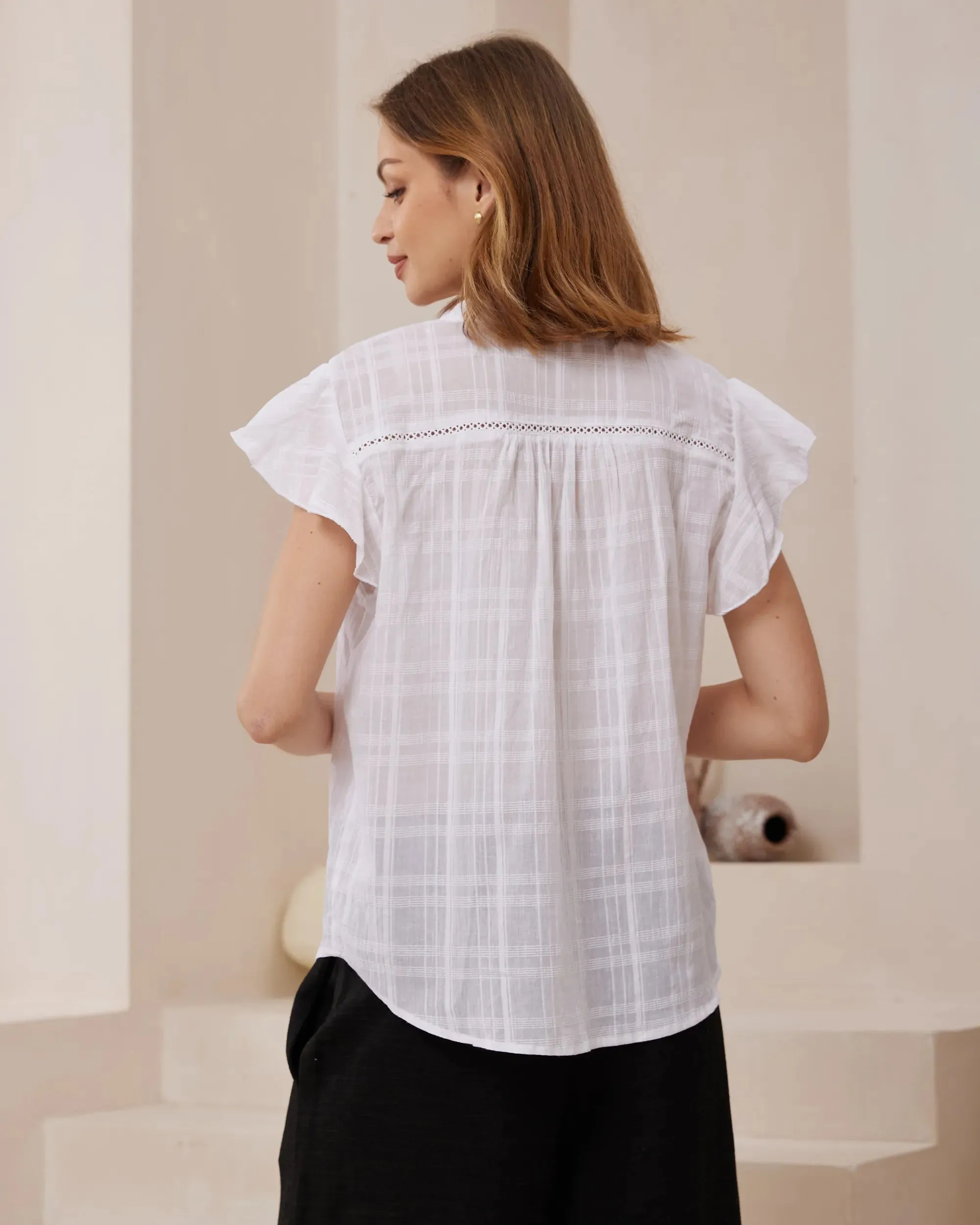 Angelica Tie Neck Blouse