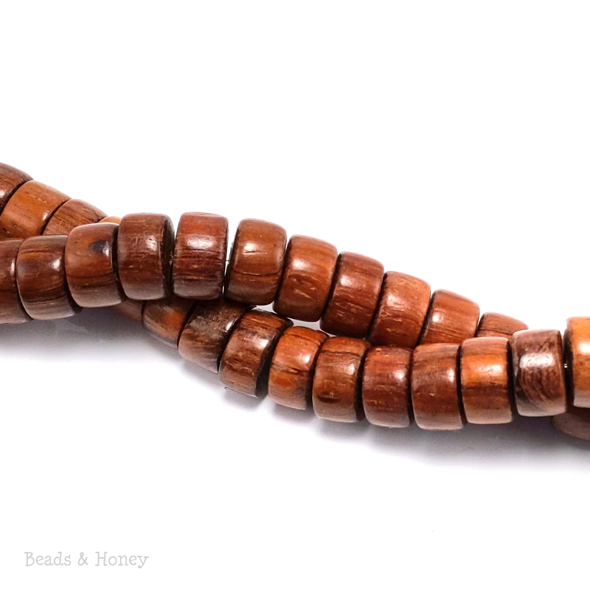 Bayong Wood Rondelle/Wheel 12mm (8-Inch Strand)
