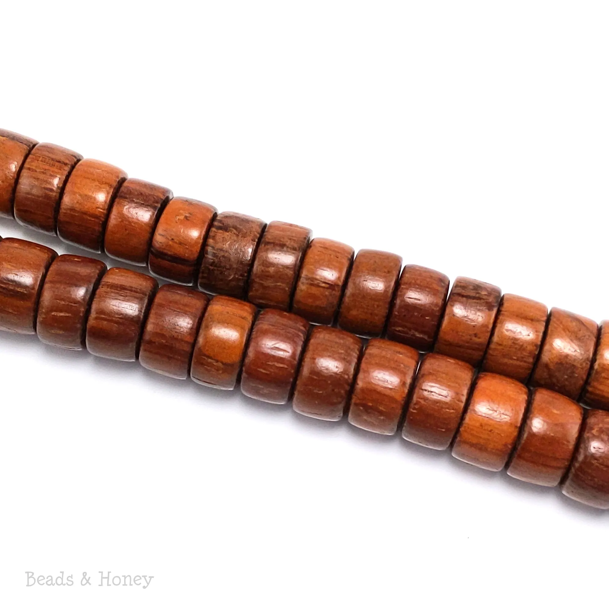 Bayong Wood Rondelle/Wheel 12mm (8-Inch Strand)