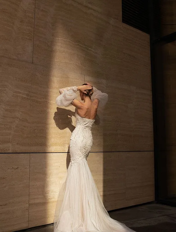 Bold White Wedding Dress