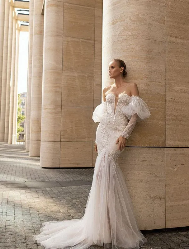 Bold White Wedding Dress