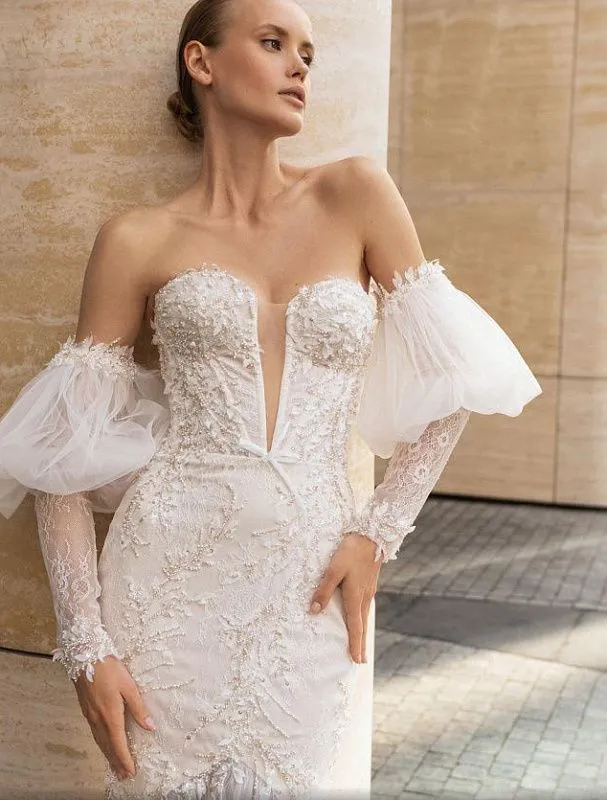 Bold White Wedding Dress