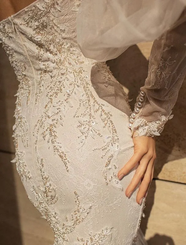 Bold White Wedding Dress