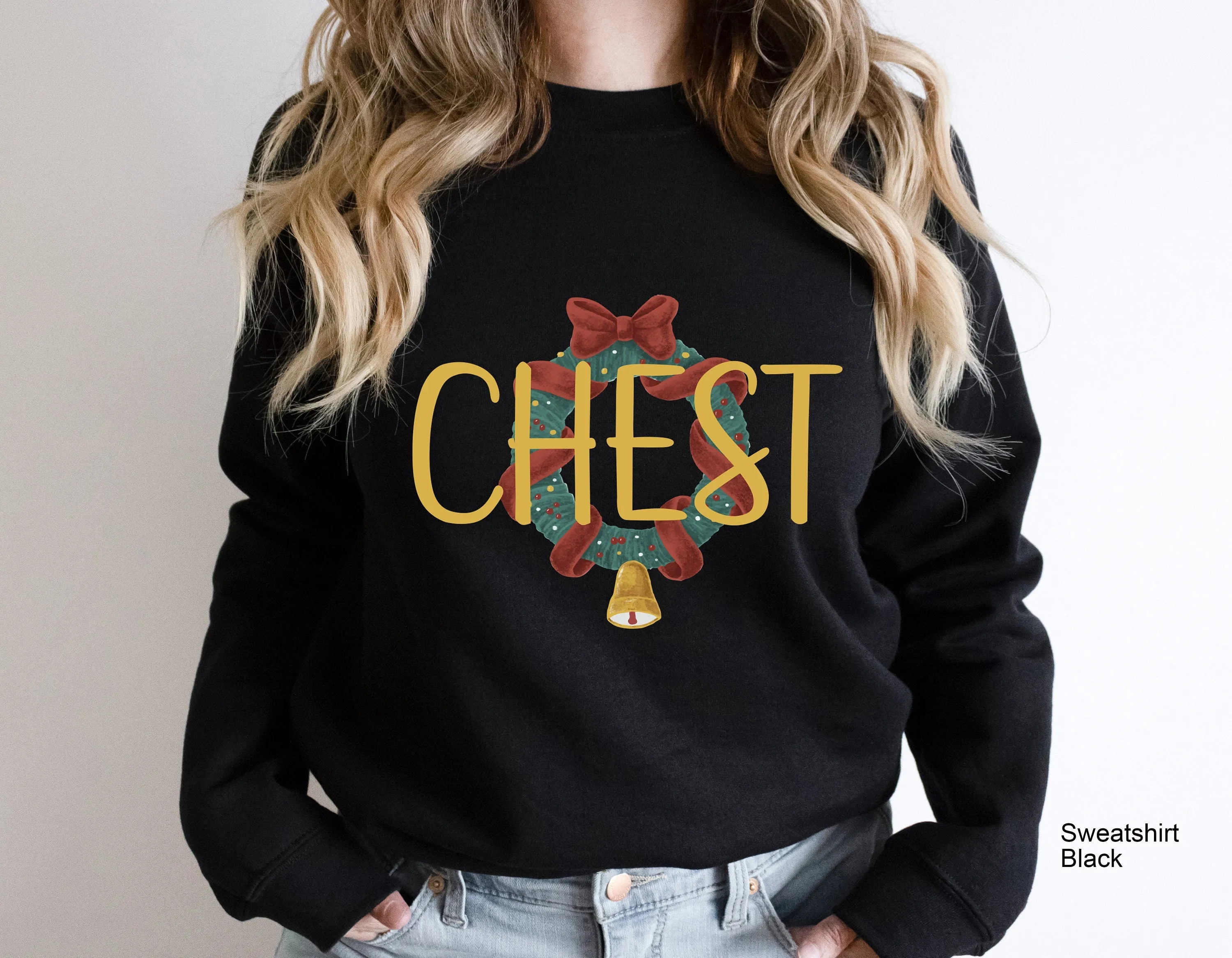 Chest Nuts Couples Christmas Sweatshirt,Couple Christmas Hoodie,Couple Sweaters,Funny Christmas Shirt, Matching Christmas Shirts,C6328