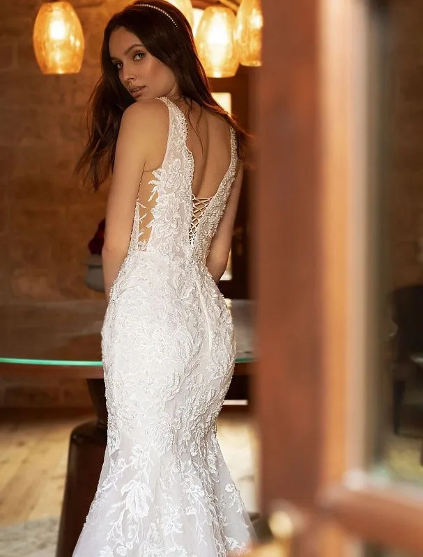 Ebullient White Wedding Dress
