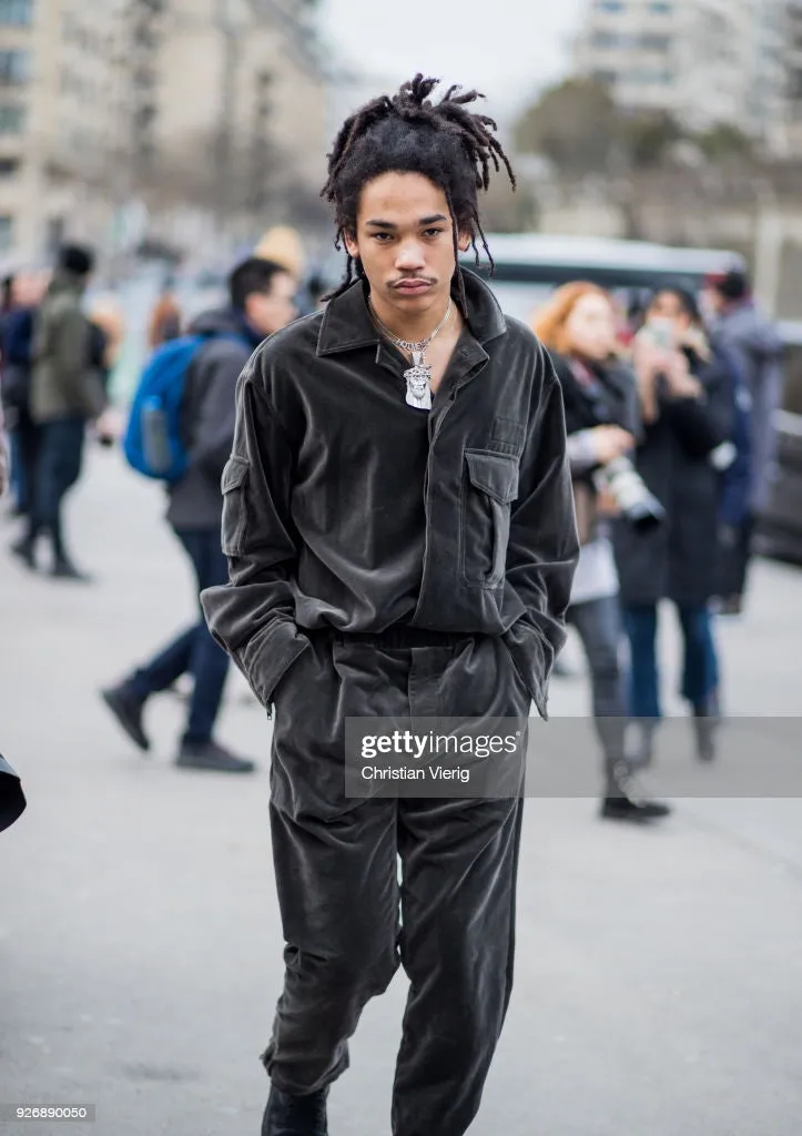 FW18 Grey Velvet Jumpsuit