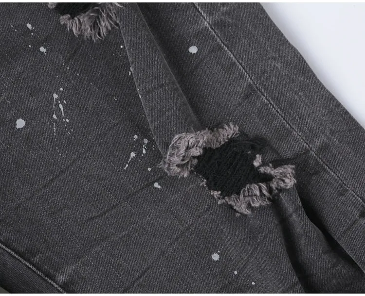 Men's Autumn & Winter Retro Ripped Jeans
