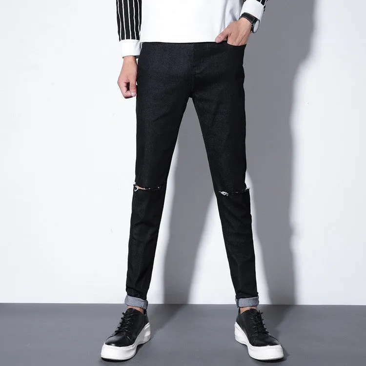 Men's High Quality Casual Ripped Skinny Jeans