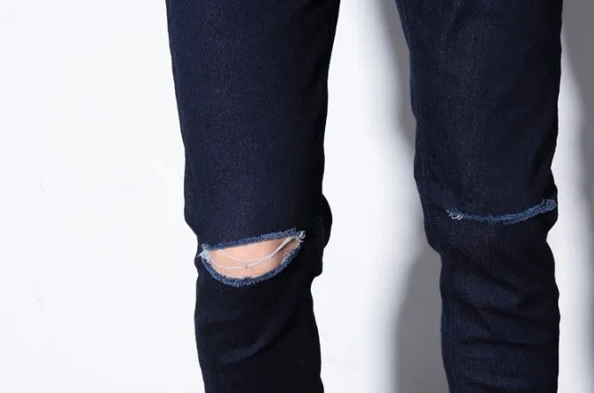 Men's High Quality Casual Ripped Skinny Jeans