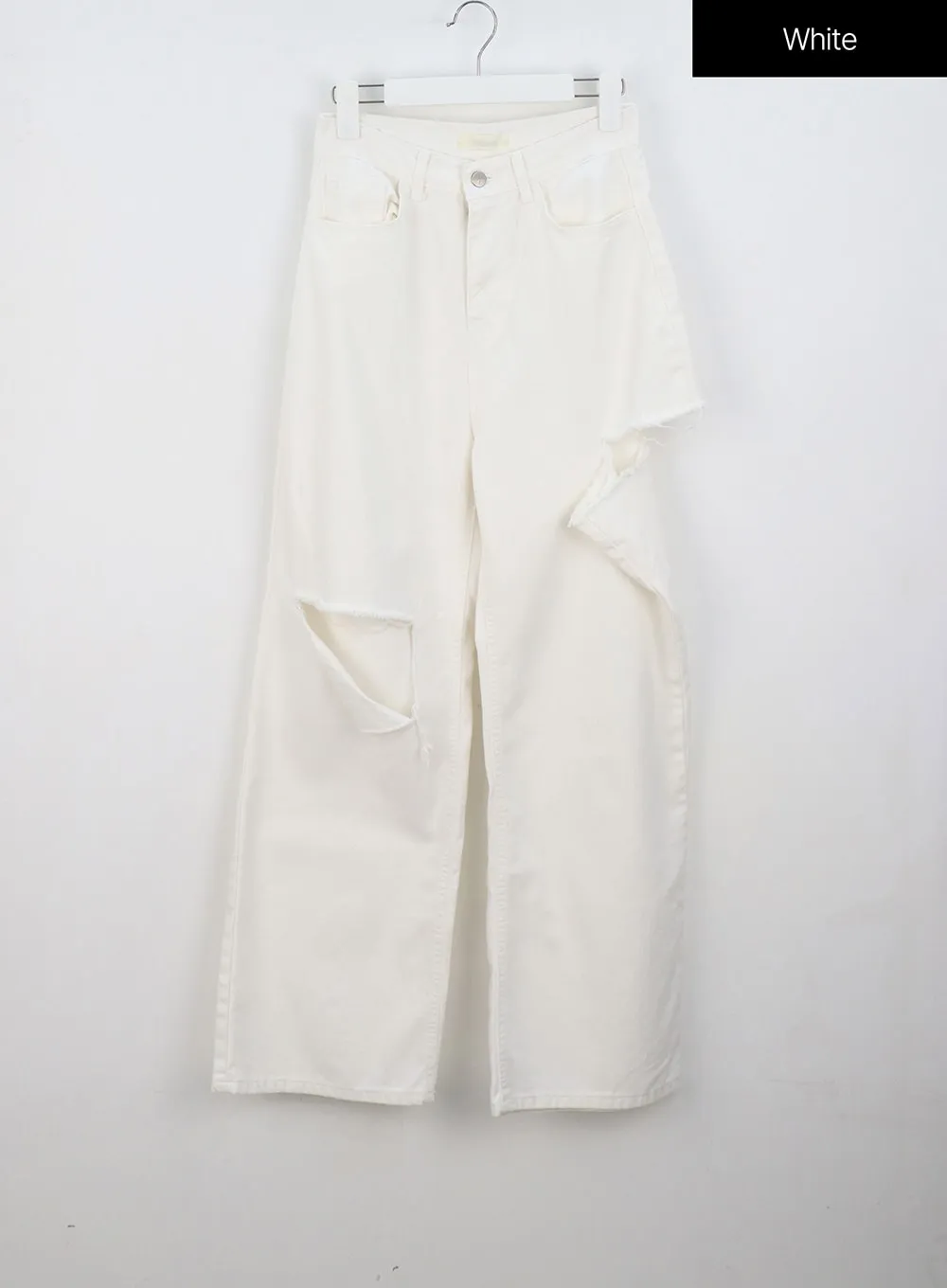Ripped Baggy Cotton Pants OU305