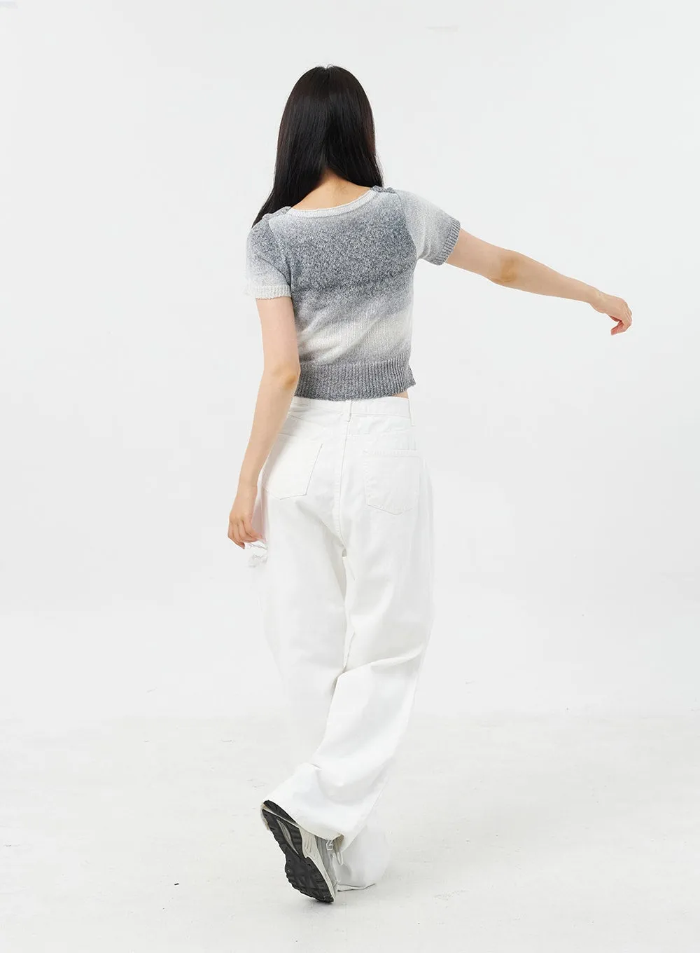 Ripped Baggy Cotton Pants OU305