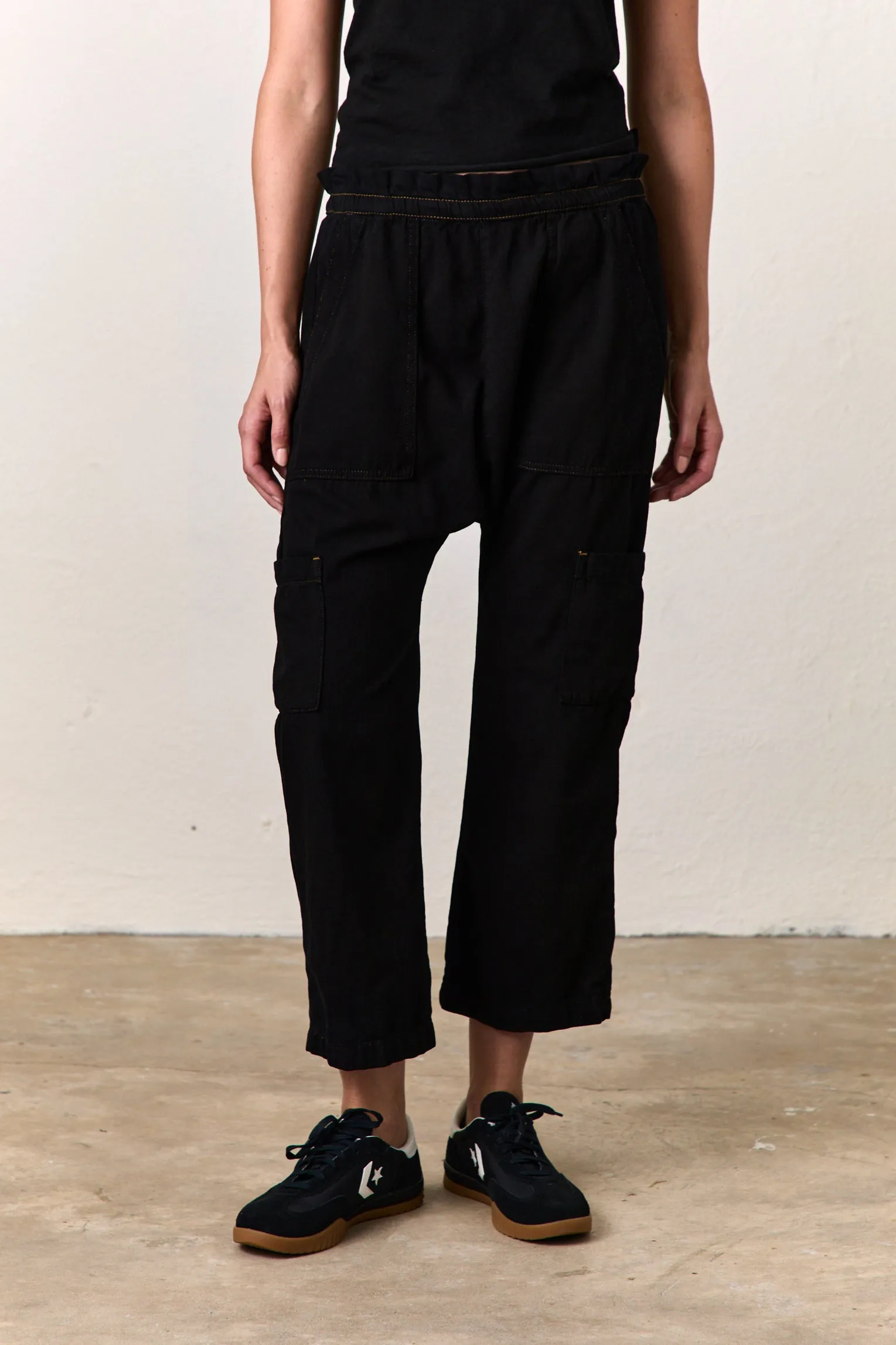 SHAILEY PANT / OVER DYE BLACK
