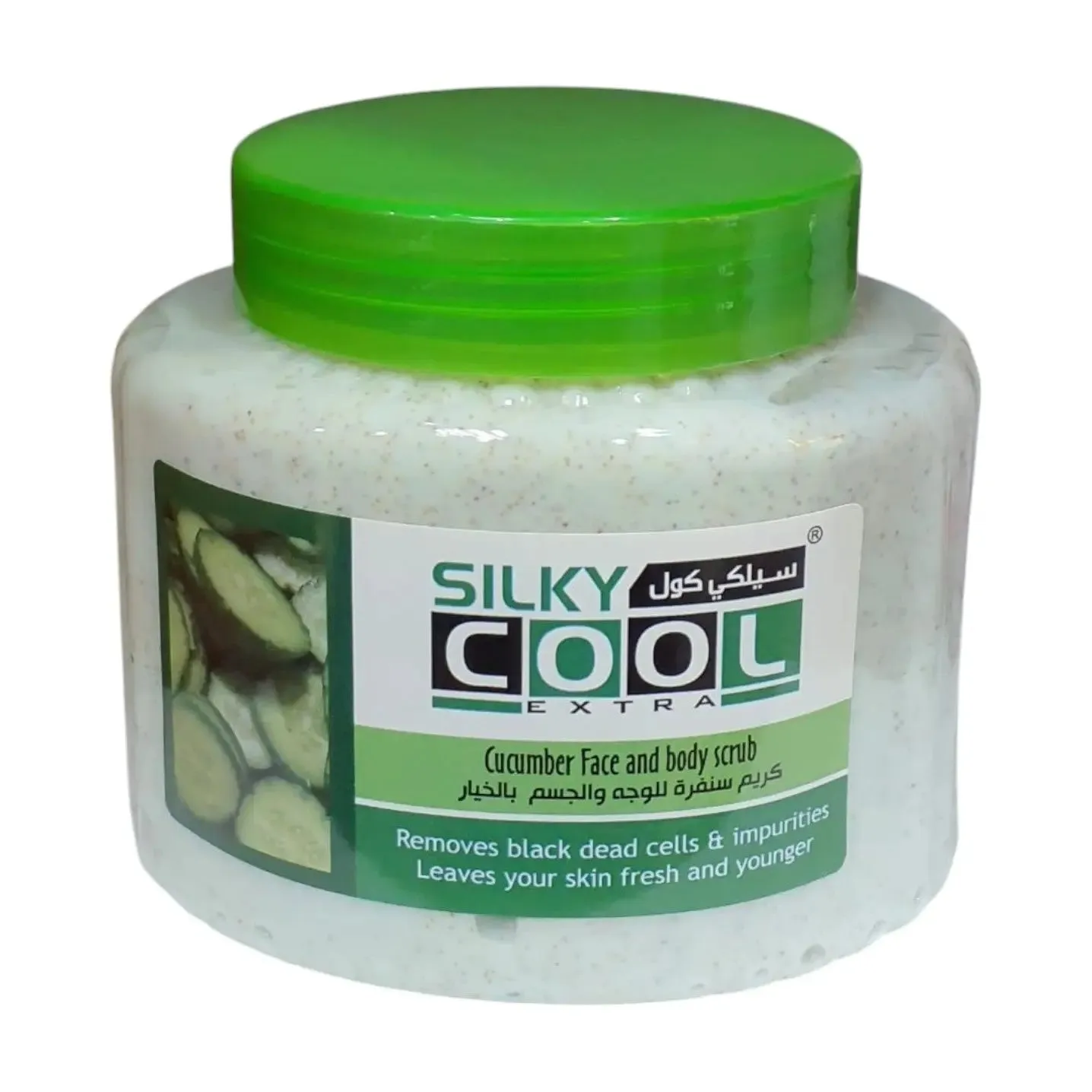 Silky Cool Gold Face and Body Scrub 500ml