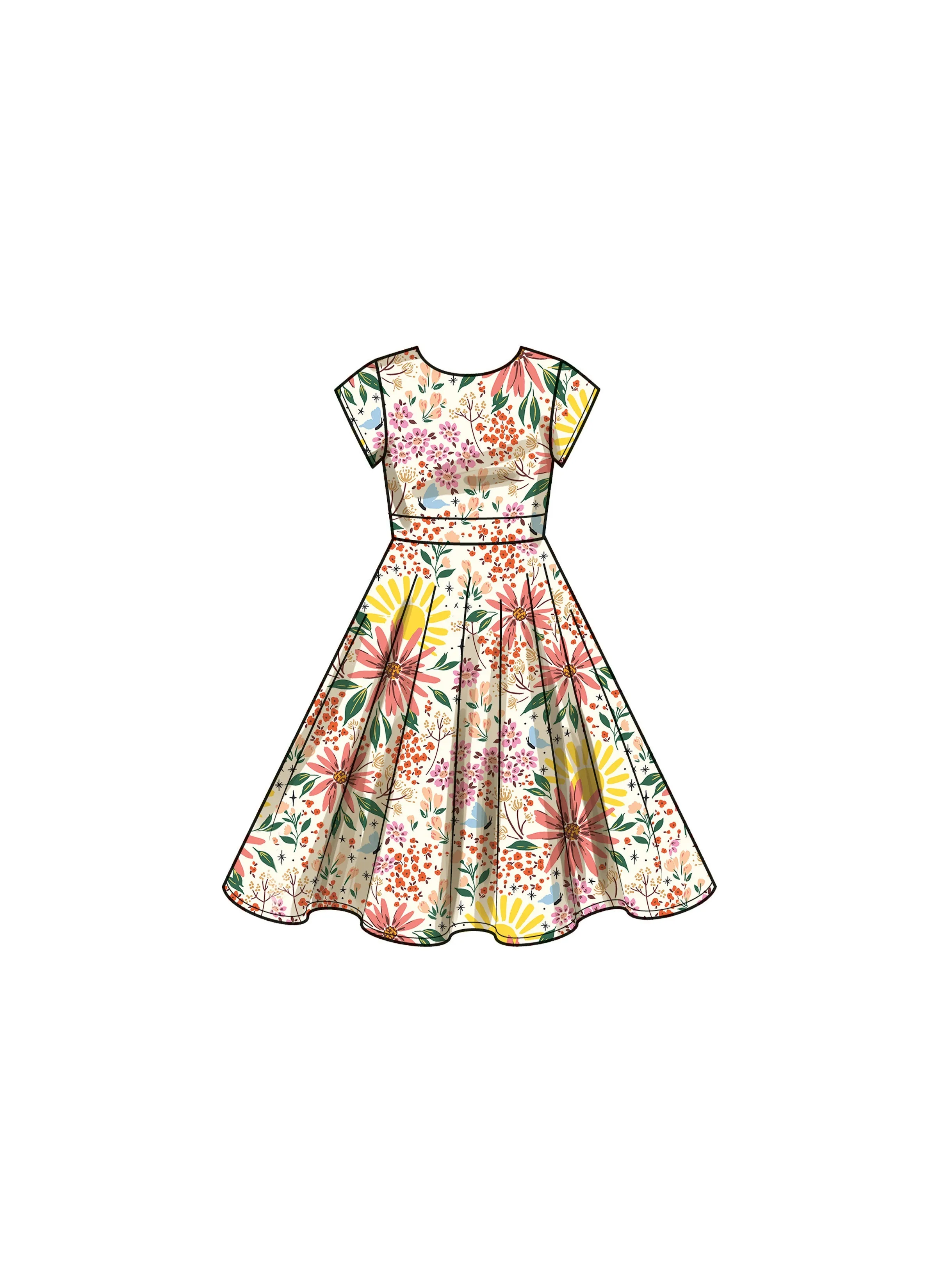 Simplicity sewing pattern 9799 Girls' Dresses
