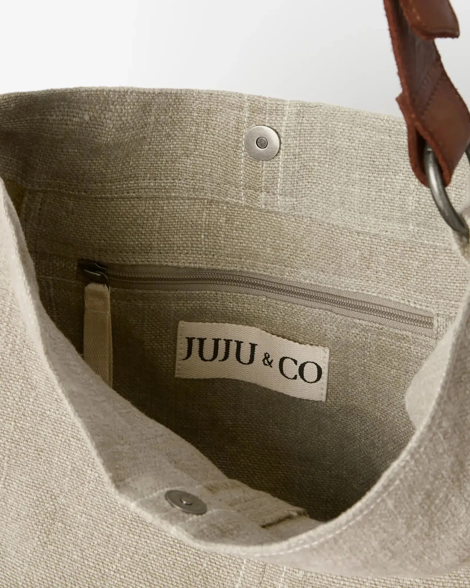 Slouchy Baby Jute Bag - Ash Grey
