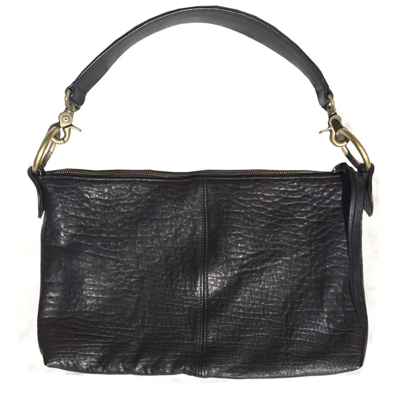 Slouchy Bag - Soft Black Leather