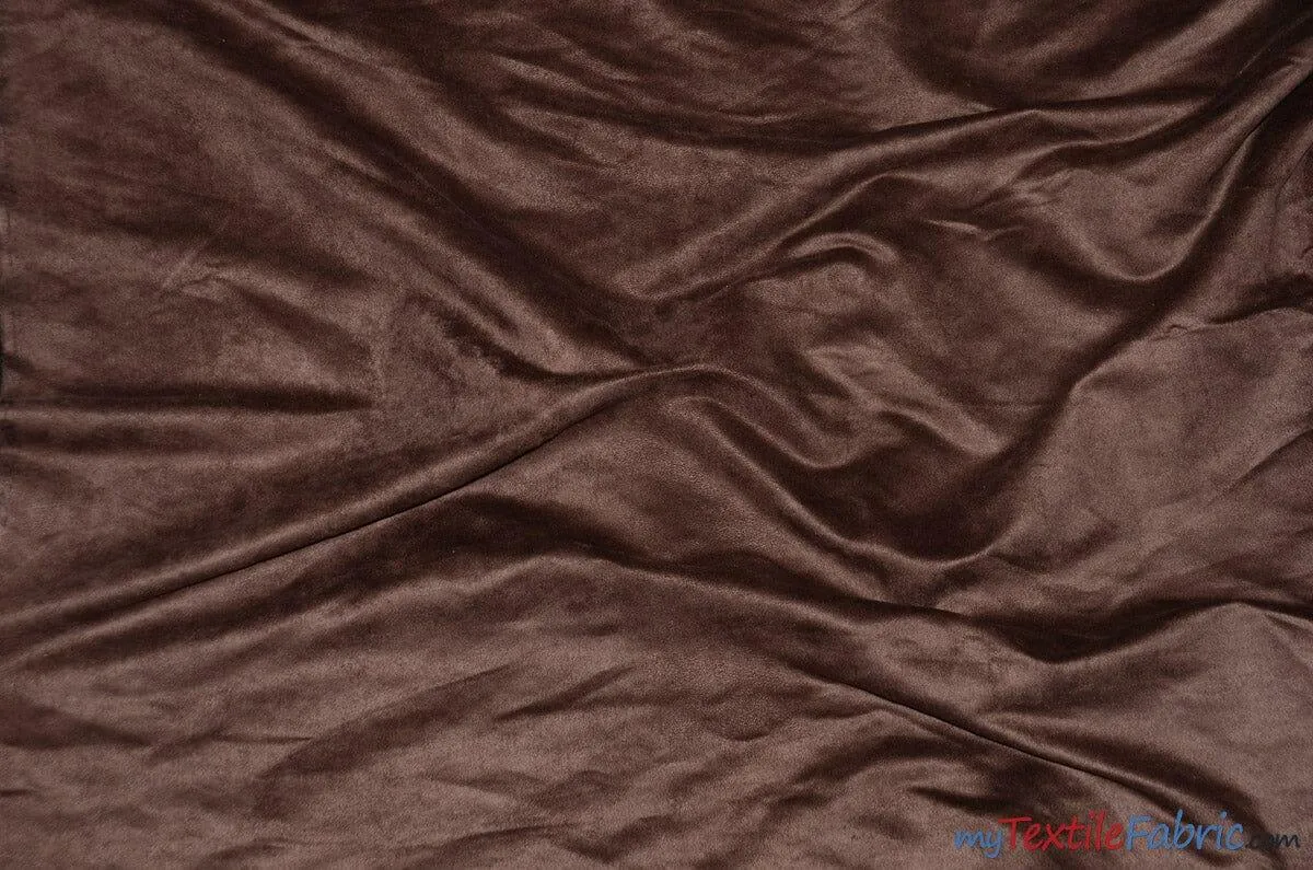 Suede Fabric | Microsuede | 40 Colors | 60" Wide | Faux Suede | Upholstery Weight, Tablecloth, Bags, Pouches, Cosplay, Costume | Continuous Yards |