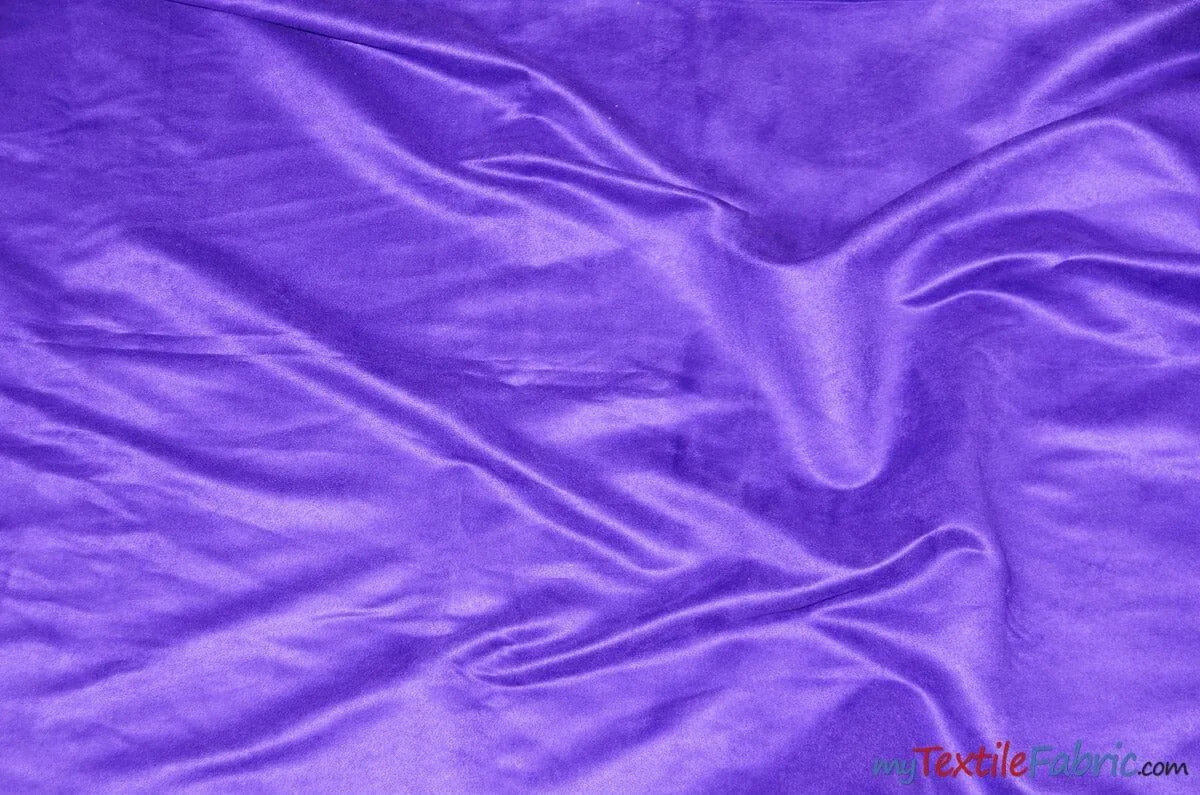 Suede Fabric | Microsuede | 40 Colors | 60" Wide | Faux Suede | Upholstery Weight, Tablecloth, Bags, Pouches, Cosplay, Costume | Continuous Yards |