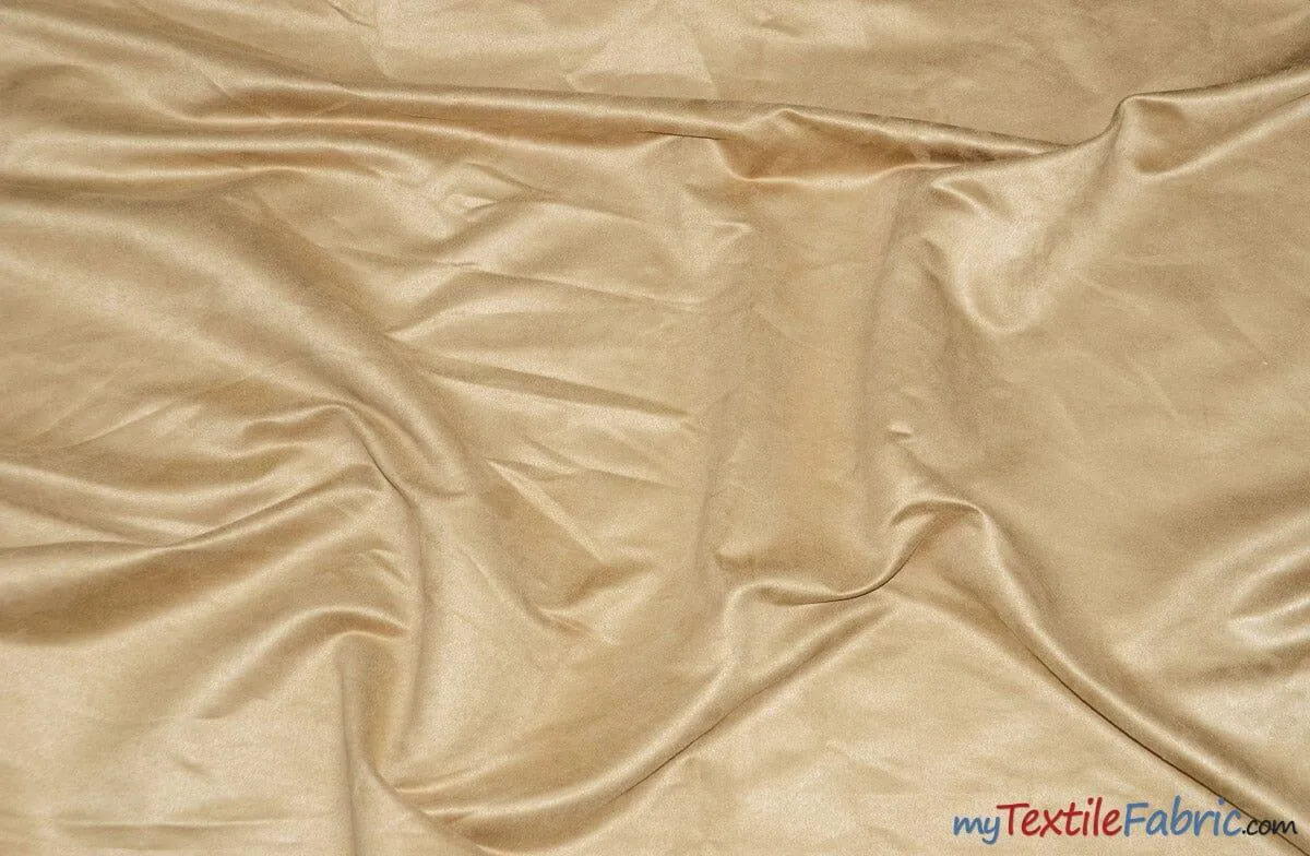 Suede Fabric | Microsuede | 40 Colors | 60" Wide | Faux Suede | Upholstery Weight, Tablecloth, Bags, Pouches, Cosplay, Costume | Continuous Yards |