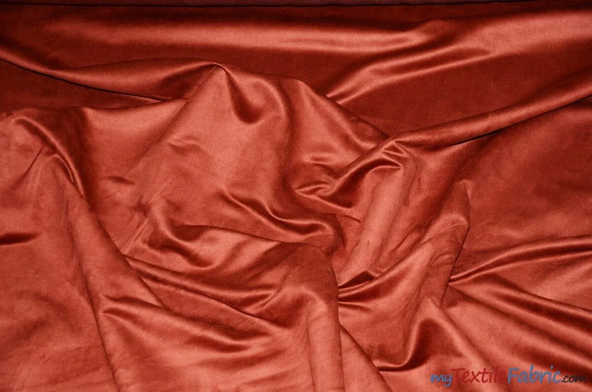 Suede Fabric | Microsuede | 40 Colors | 60" Wide | Faux Suede | Upholstery Weight, Tablecloth, Bags, Pouches, Cosplay, Costume | Continuous Yards |
