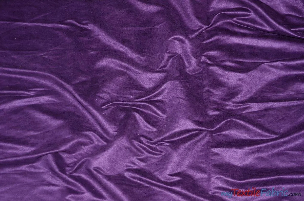 Suede Fabric | Microsuede | 40 Colors | 60" Wide | Faux Suede | Upholstery Weight, Tablecloth, Bags, Pouches, Cosplay, Costume | Continuous Yards |