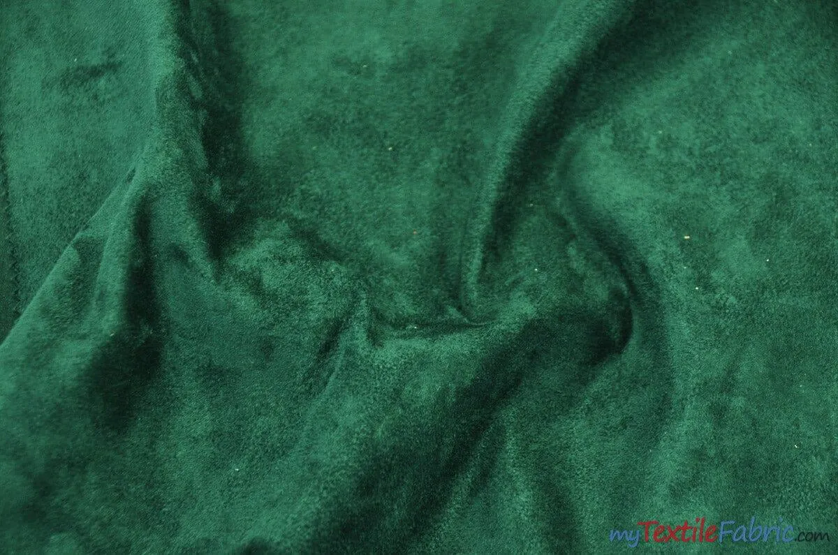 Suede Fabric | Microsuede | 40 Colors | 60" Wide | Faux Suede | Upholstery Weight, Tablecloth, Bags, Pouches, Cosplay, Costume | Continuous Yards |