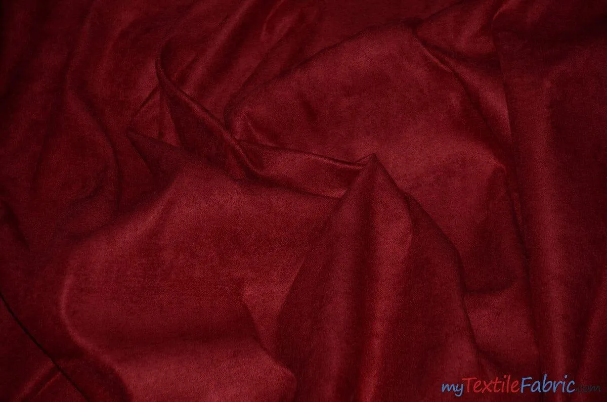 Suede Fabric | Microsuede | 40 Colors | 60" Wide | Faux Suede | Upholstery Weight, Tablecloth, Bags, Pouches, Cosplay, Costume | Continuous Yards |