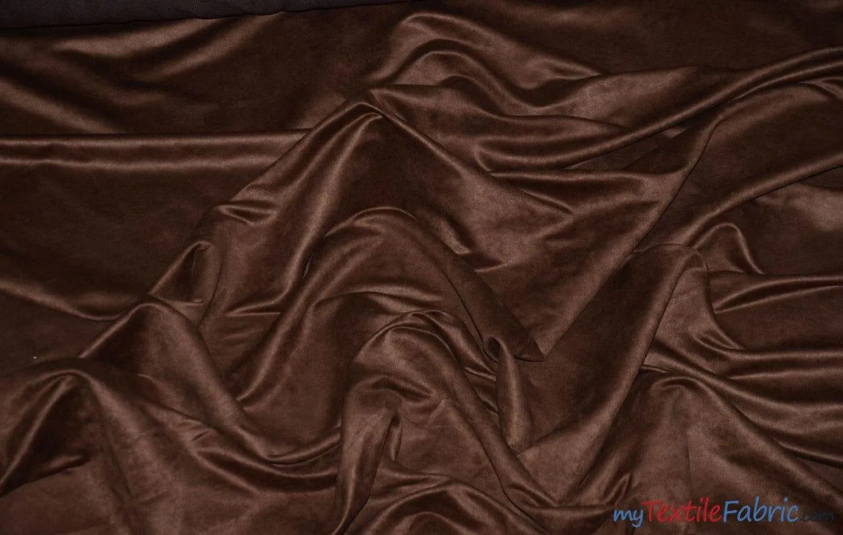 Suede Fabric | Microsuede | 40 Colors | 60" Wide | Faux Suede | Upholstery Weight, Tablecloth, Bags, Pouches, Cosplay, Costume | Continuous Yards |
