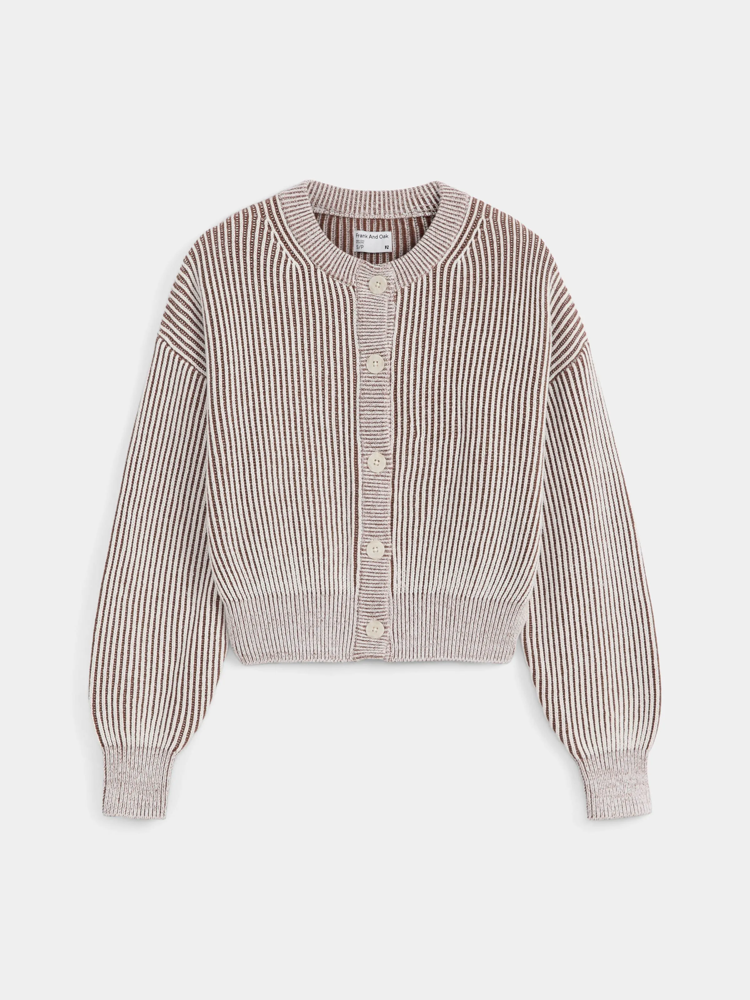 The Bubble Sleeve Cardigan in Cream