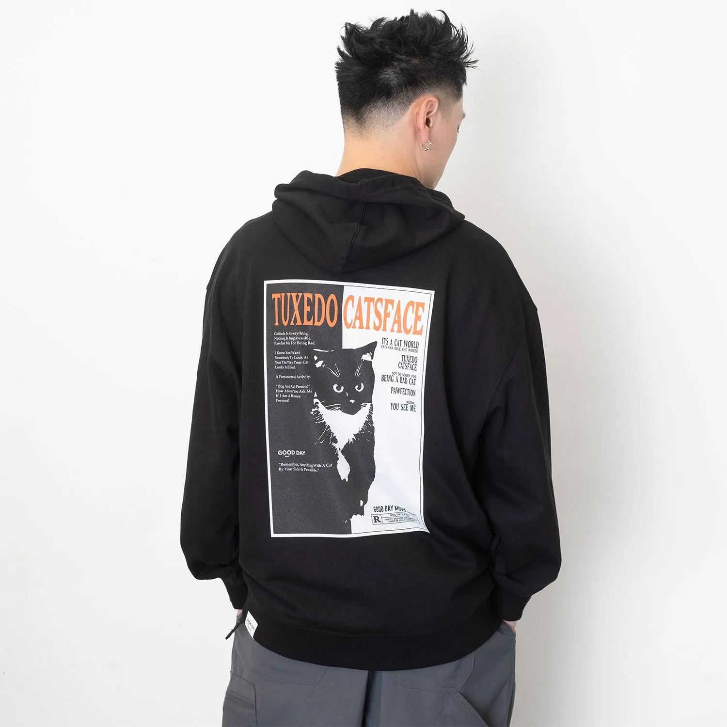 (ZW445) CATSFACE Movie Graphic Hoodie